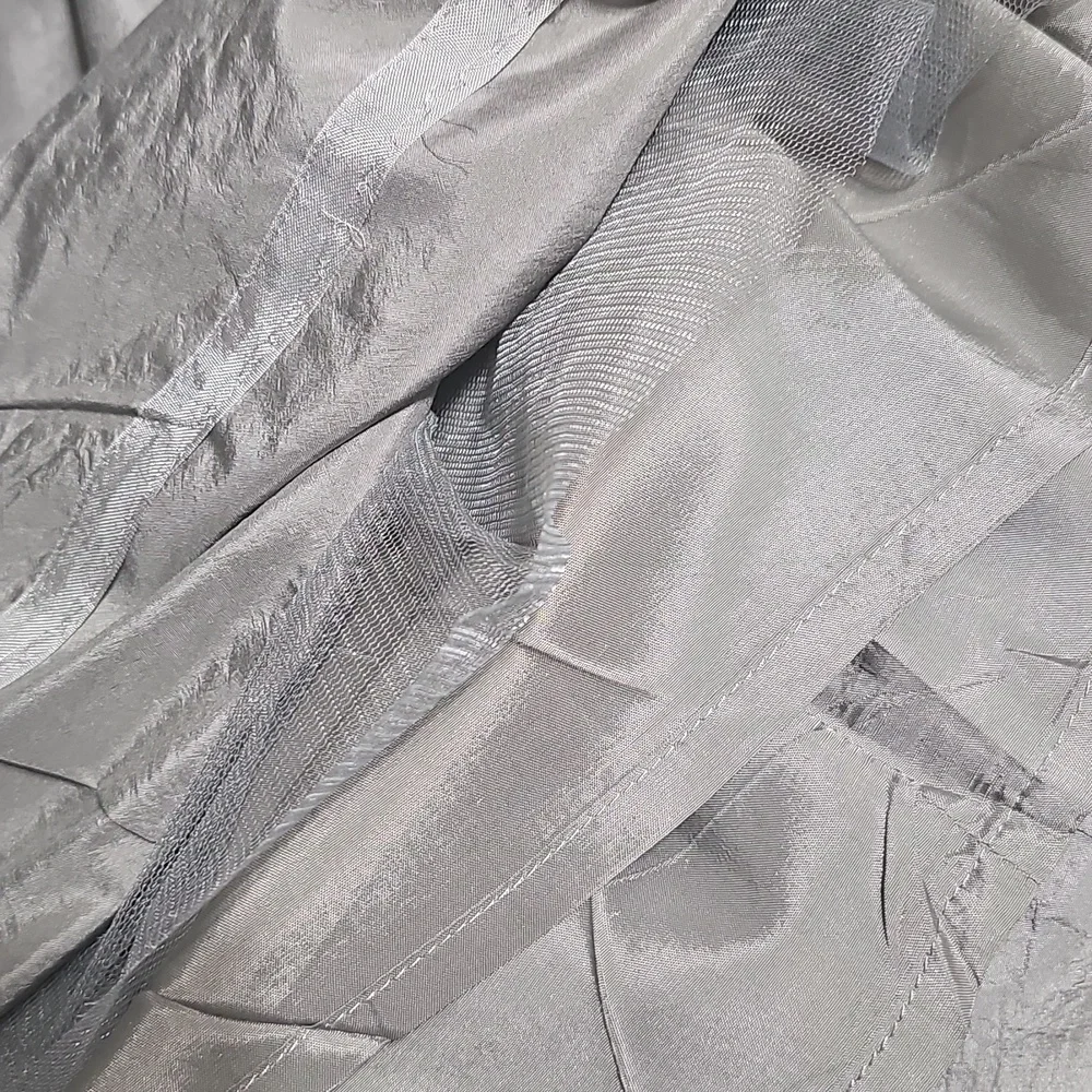 J. Crew Lined Gray Silk Mini Skirt Size 4